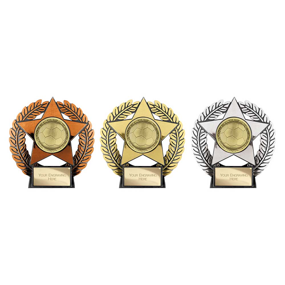 Emperor Star Football Plaque Bronze 120mm