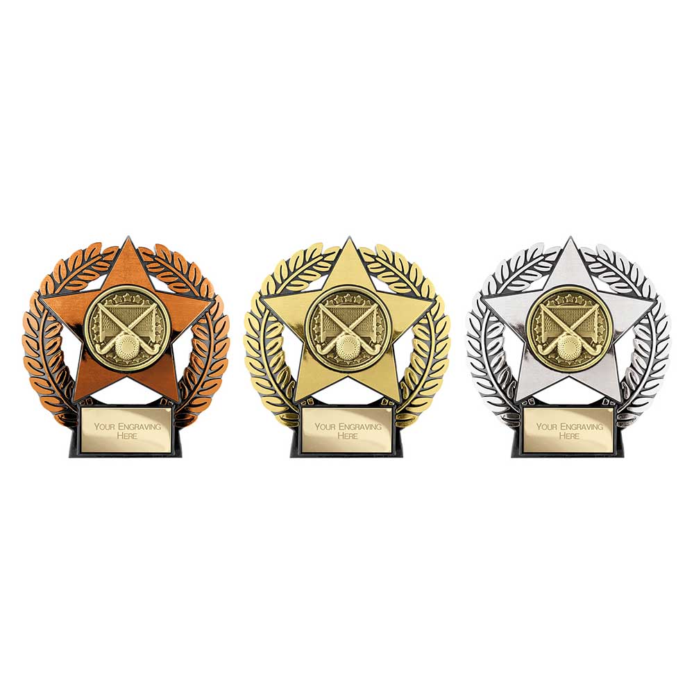 Emperor Star Hockey Plaque Silver 120mm