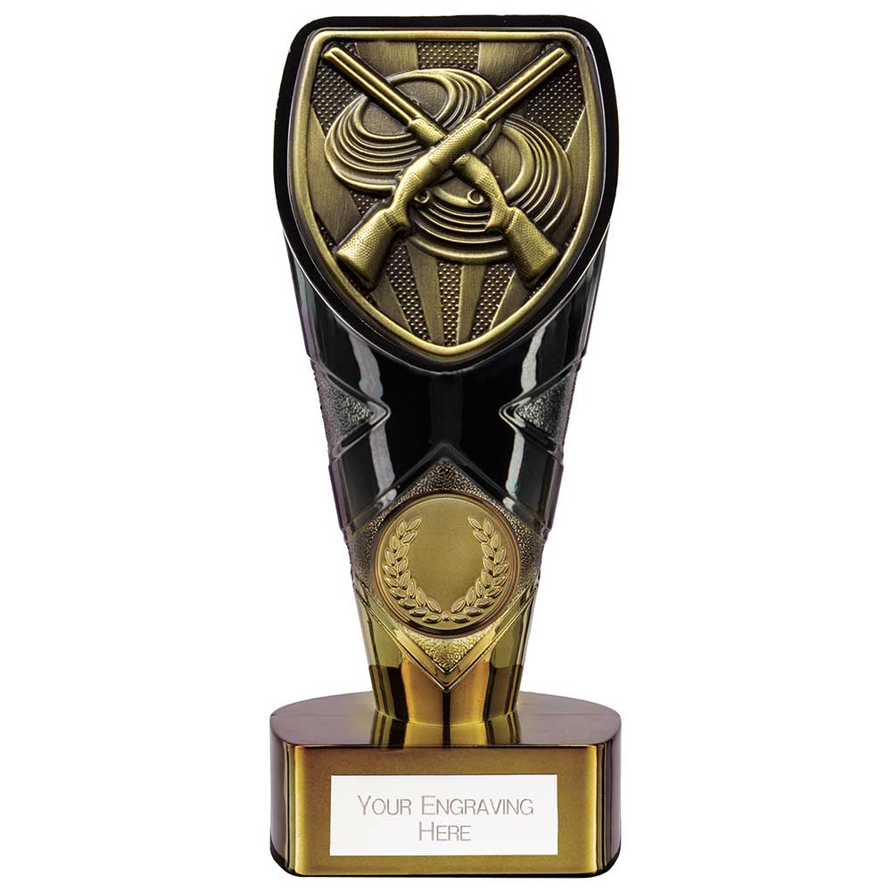 Fusion Cobra Clay Pigeon Shooting Award Black & Gold 150mm