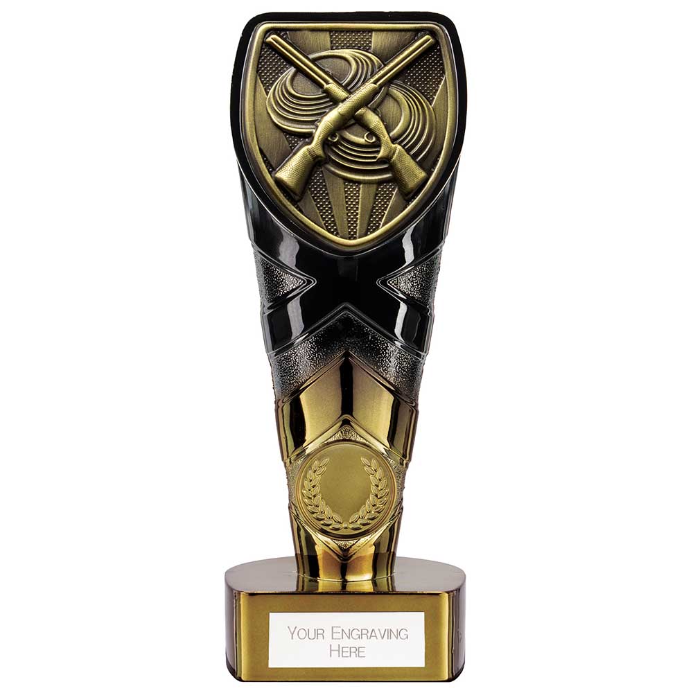 Fusion Cobra Clay Pigeon Shooting Award Black & Gold 175mm