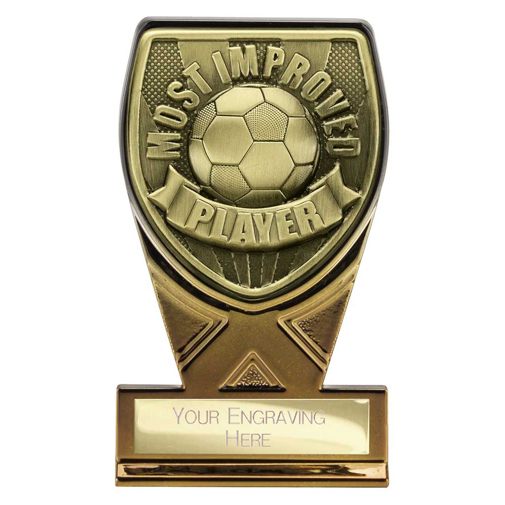 Fusion Cobra Most Improved Player Plaque Award Black & Gold 110mm