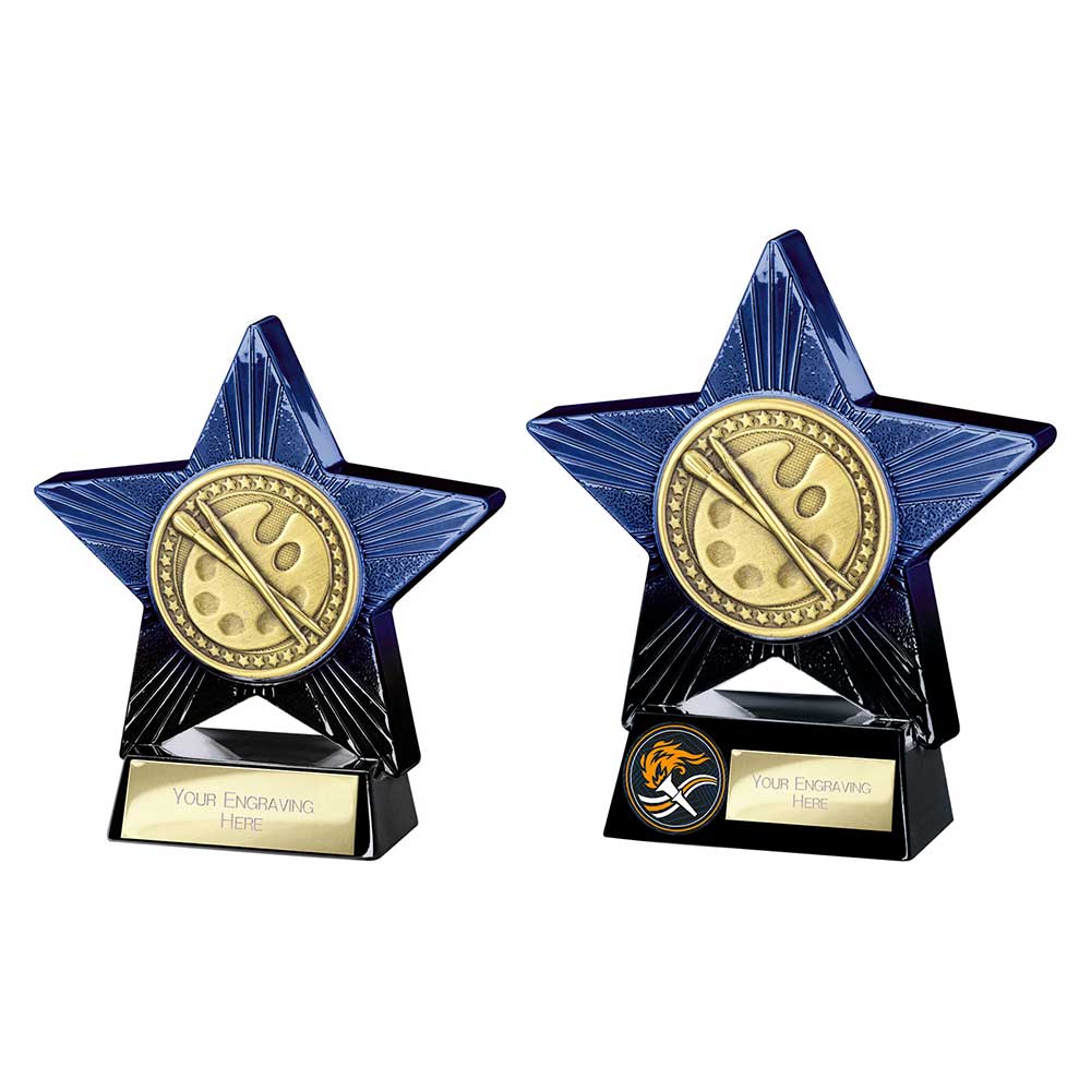 Superstar Art Award Blue & Black 110mm