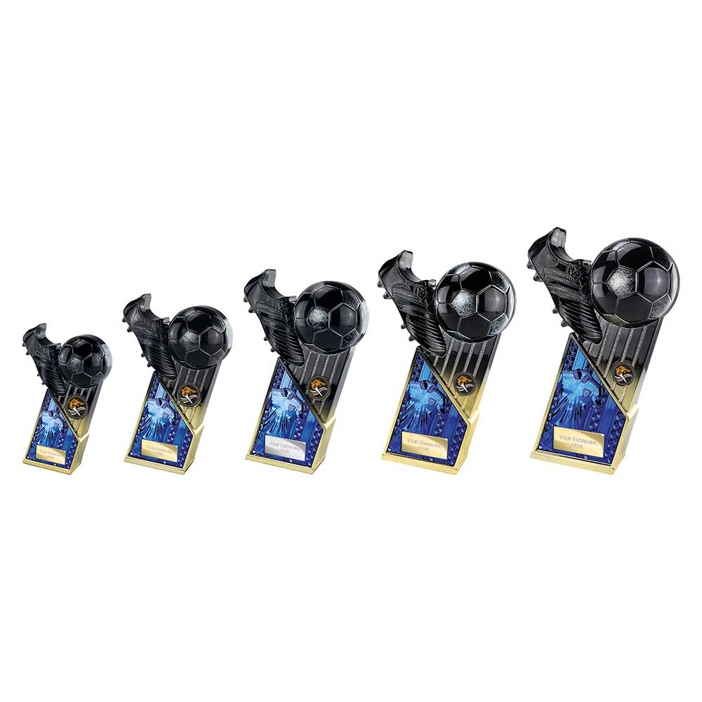 The Marauders Football Blue Shirt Carbon Black & Gold 160mm