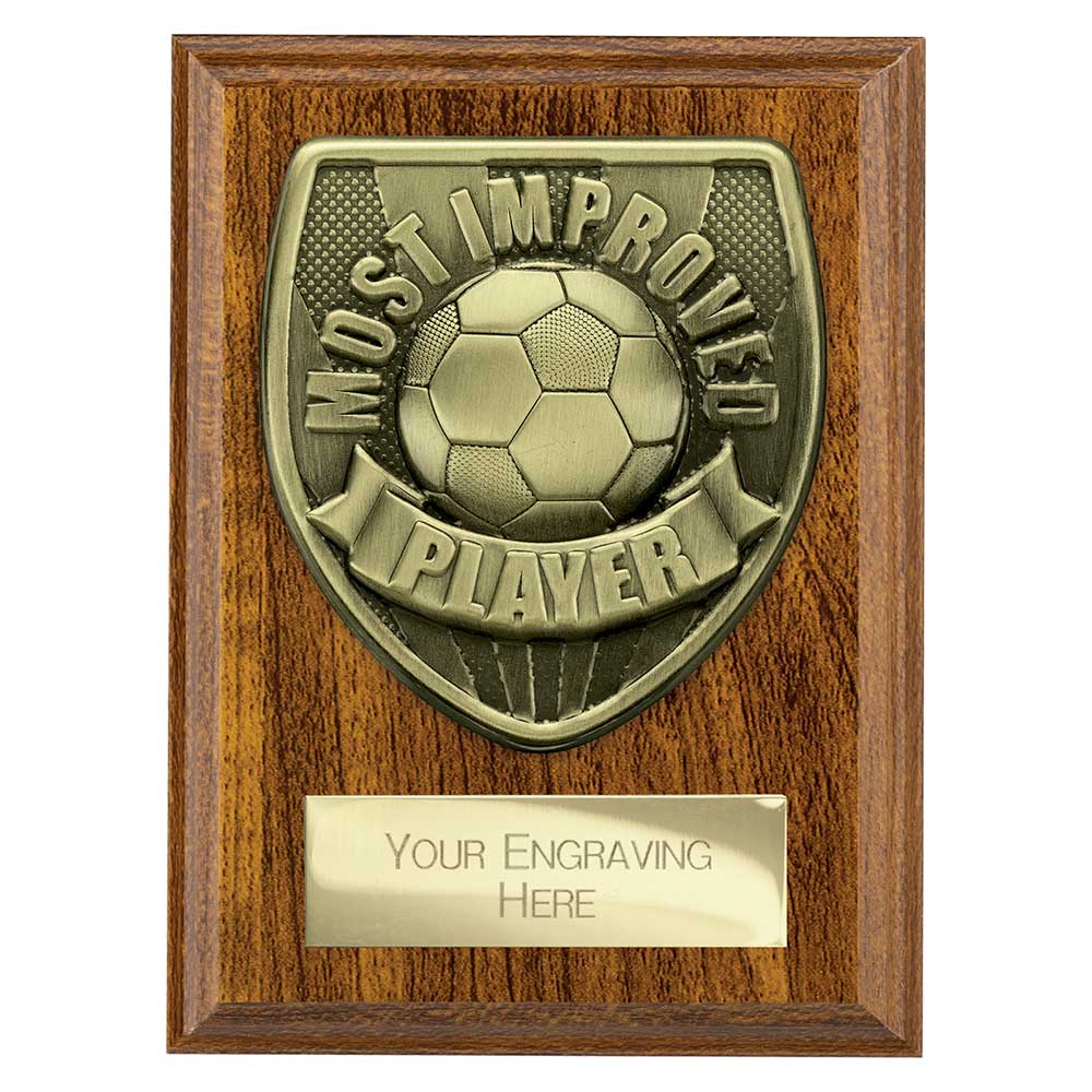 Cobra Plaque Most Improved Player Award Walnut 125mm