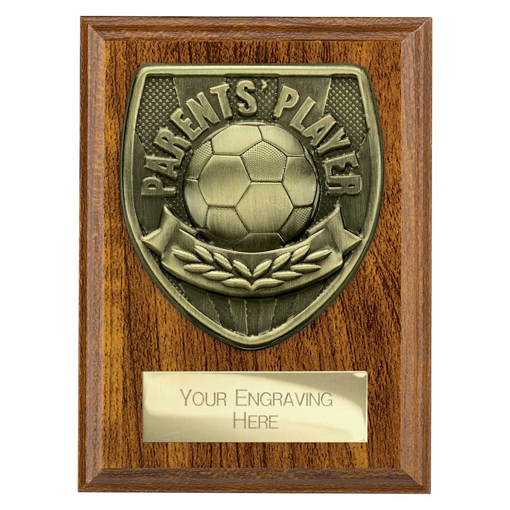 Cobra Plaque Parents Player Award Walnut 125mm