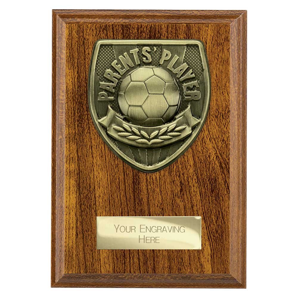 Cobra Plaque Parents Player Award Walnut 150mm