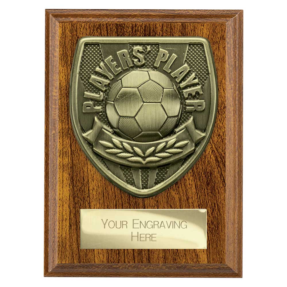Cobra Plaque Players Player Award Walnut 125mm