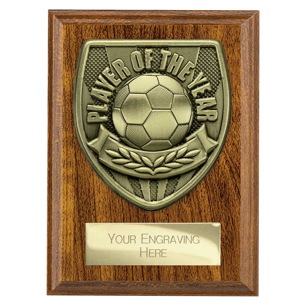 Cobra Plaque Player of Year Award Walnut 125mm