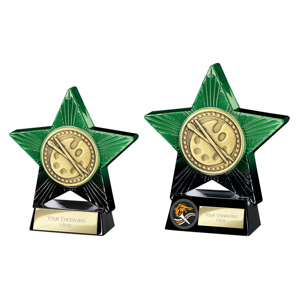 Superstar Art Award Green & Black 140mm