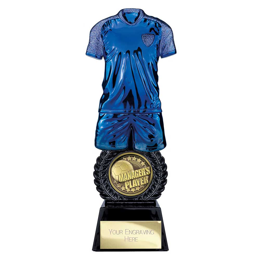 Intensity Football Managers Player Award Blue & Carbon Black 260mm