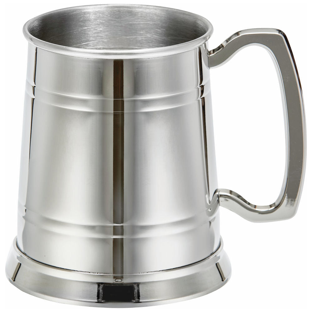 1 Pint Banded Stainless Steel Tankard 115mm
