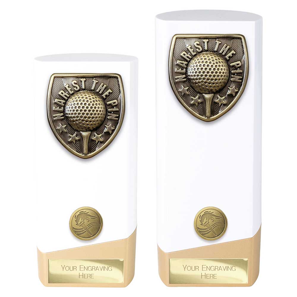 Prime Cobra Golf Nearest the Pin Award White & Gold 190mm