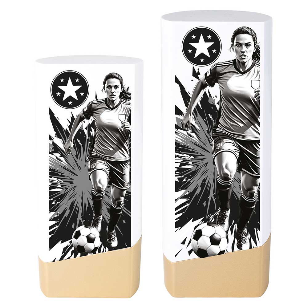 Prime Heavyweight Ladies Football White & Gold 160mm
