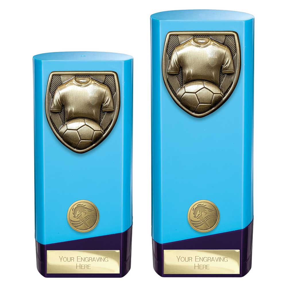 Prime Cobra Football Shirt & Ball Award Blue & Purple 160mm