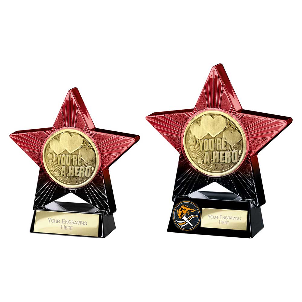 Superstar You're a Hero Award Red & Black 110mm