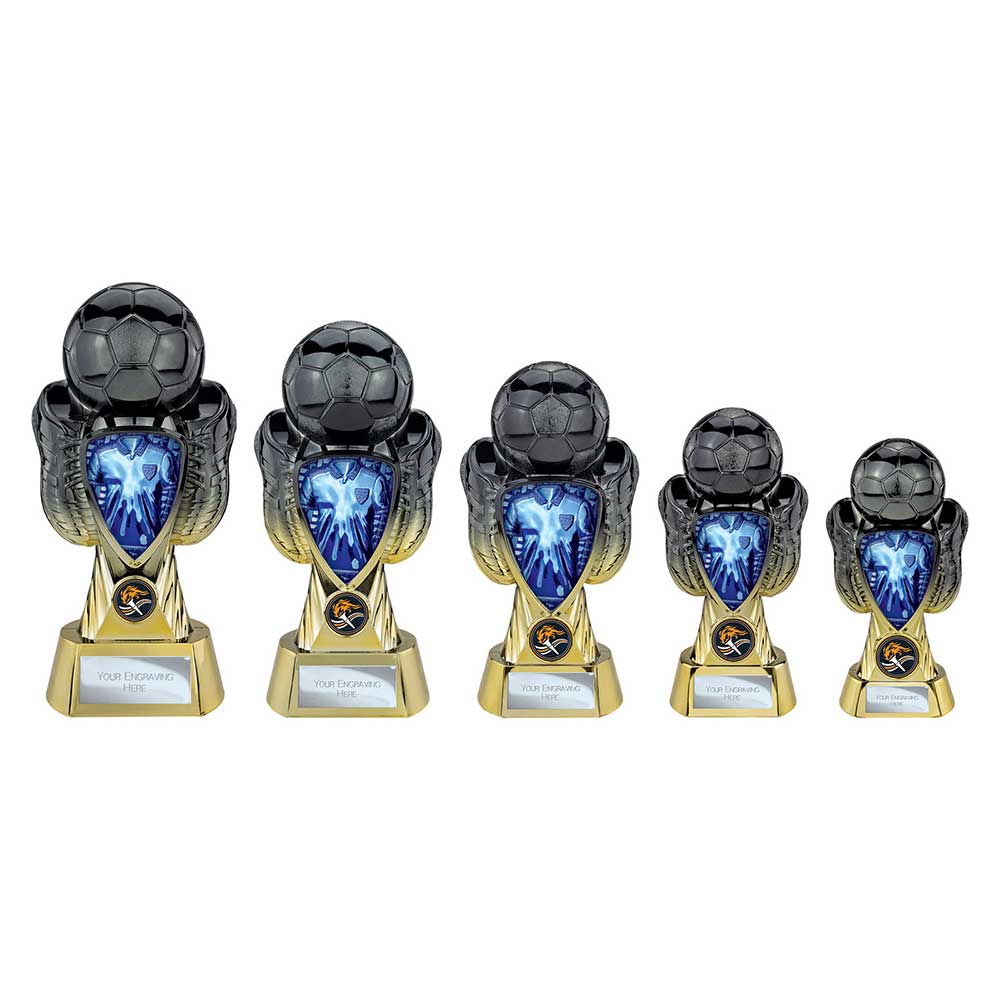 Tournament Heavyweight Blue Shirt Carbon Black &Gold 190mm