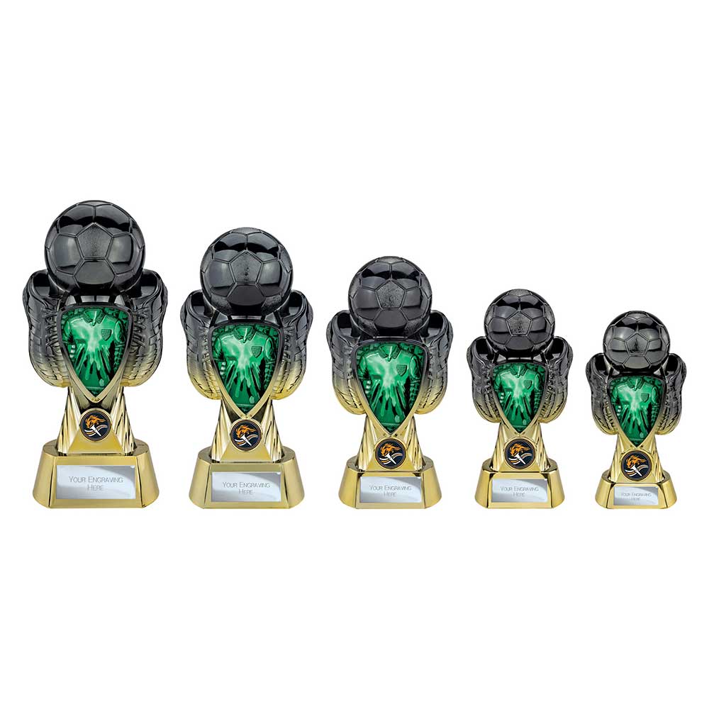Tournament Heavyweight Green Shirt Carbon Black &Gold 190mm