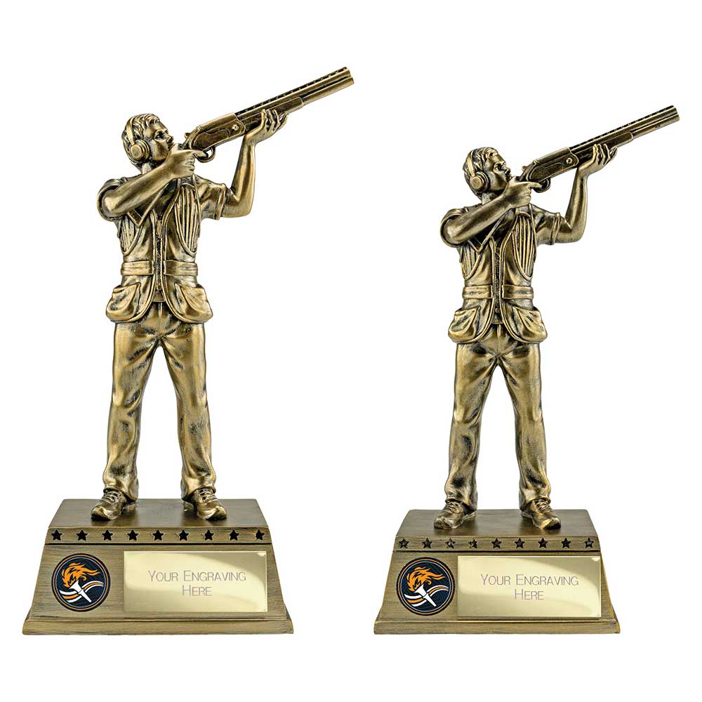 The Classic Shooting Award Metallic Antique Gold 225mm