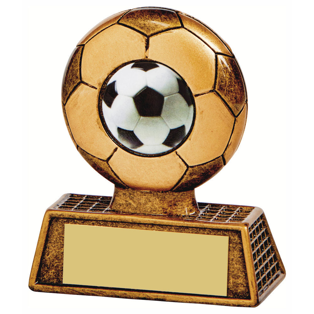Antique Gold Resin Football 100mm
