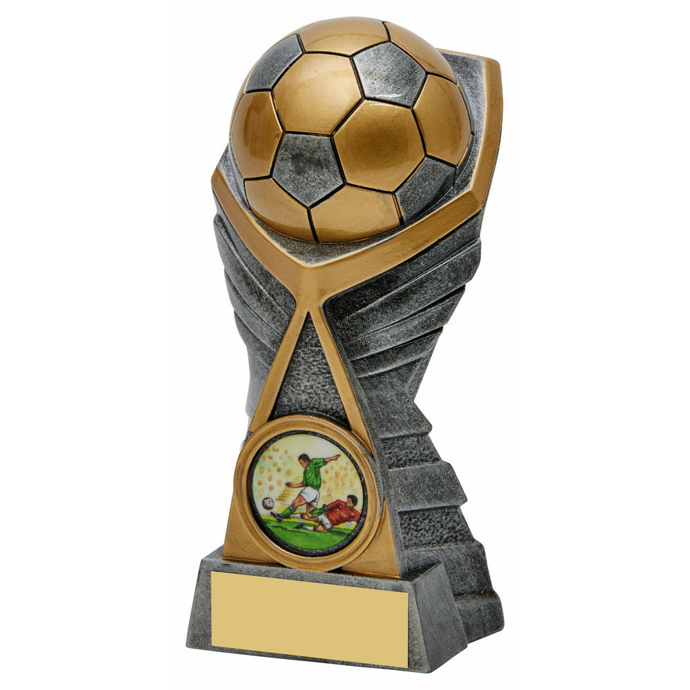 Antique Silver Football Resin 150mm
