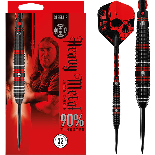Harrows - Harrows Ryan Searle Darts - Steel Tip - 90% - Heavy Metal