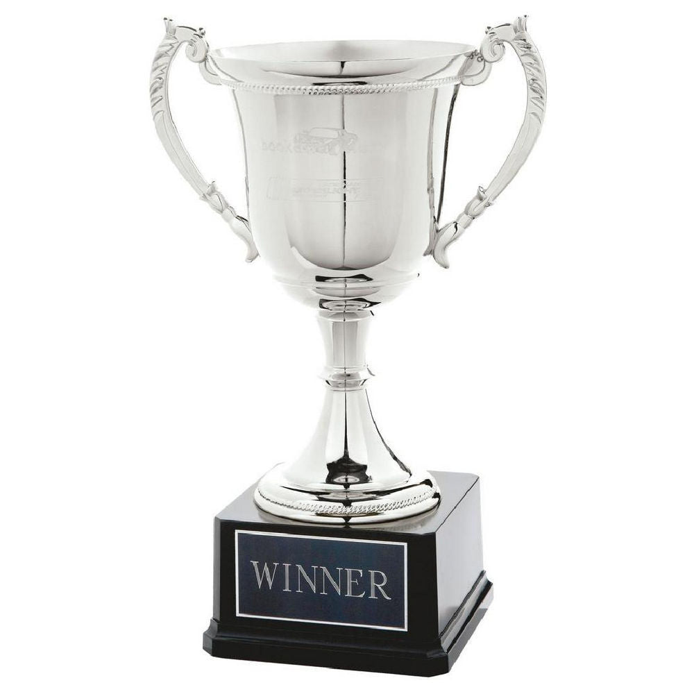 Nickel Plated Cup on Black Weighted Base 355mm