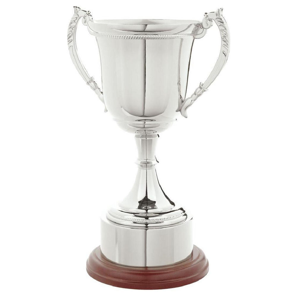 Nickel Plated Cup with Plinth Band 350mm