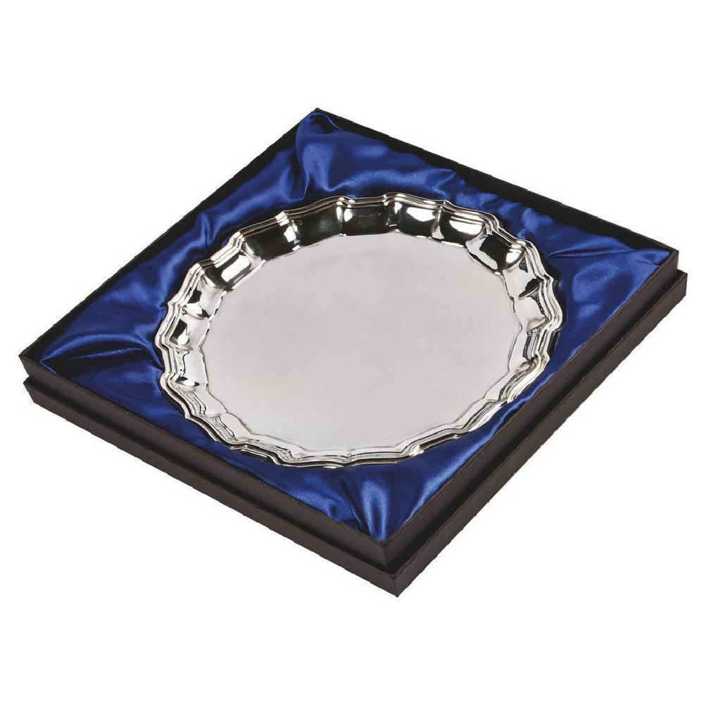 Nickel Plated Salver (In Presentation Case) 250mm