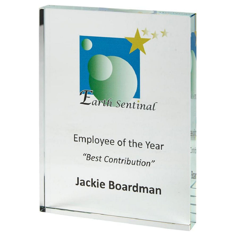 Crystal Block Award for Colour Printing (In Presentation Case) 160mm