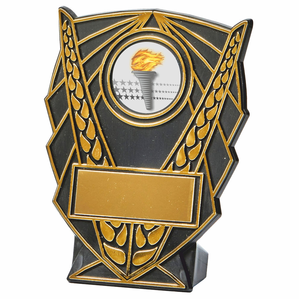 Black Plastic V Shield Award 120mm