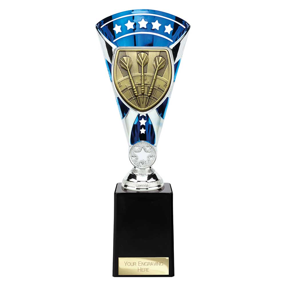 Cobra Star Cup Darts Silver & Blue 255mm