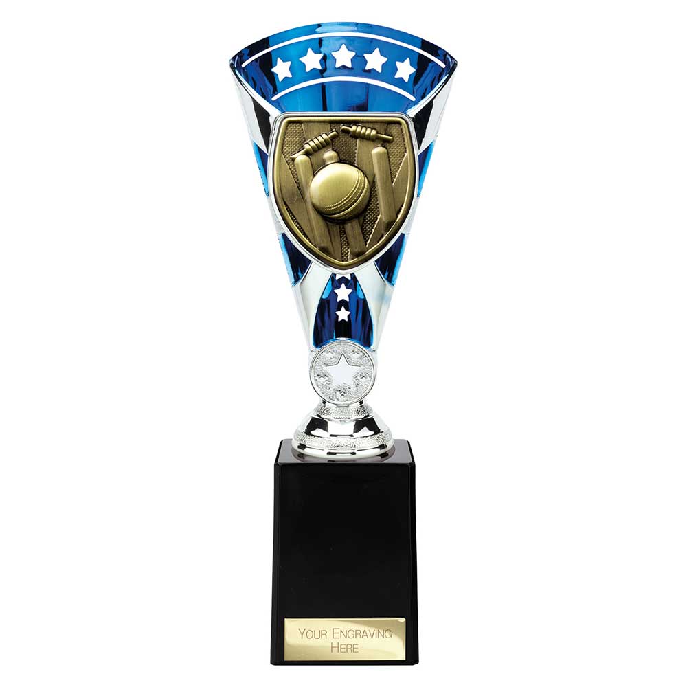 Cobra Star Cup Cricket Silver & Blue 255mm