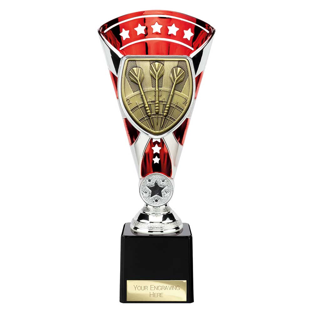 Cobra Star Cup Darts Silver & Red 230mm