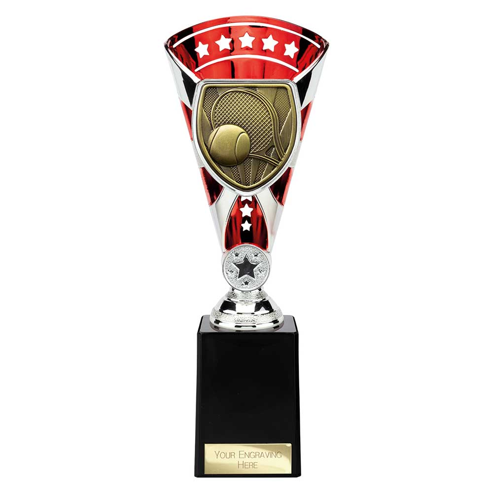 Cobra Star Cup Tennis Silver & Red 255mm