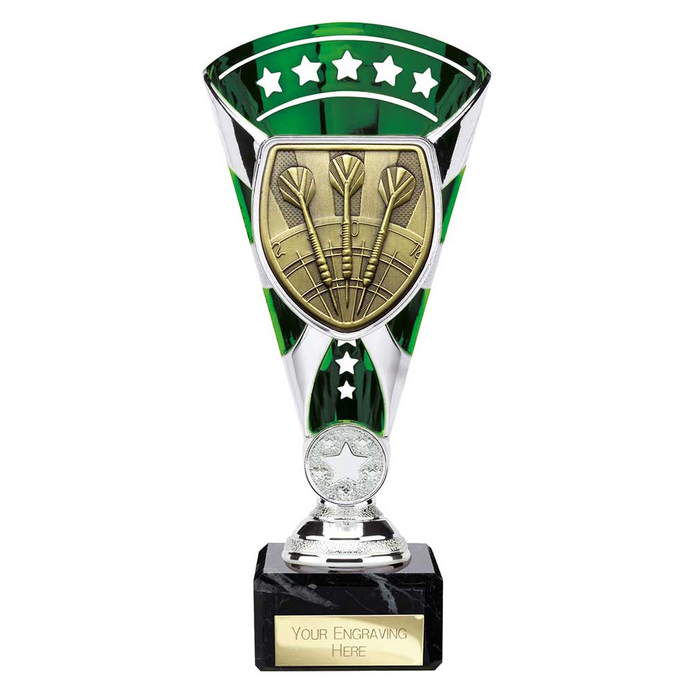 Cobra Star Cup Darts Silver & Green 210mm