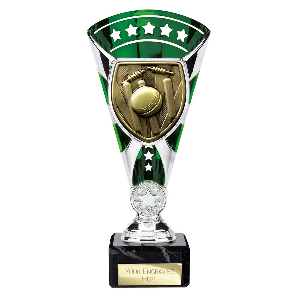 Cobra Star Cup Cricket Silver & Green 210mm