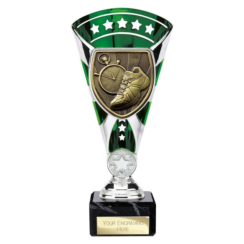 Cobra Star Cup Running Silver & Green 210mm