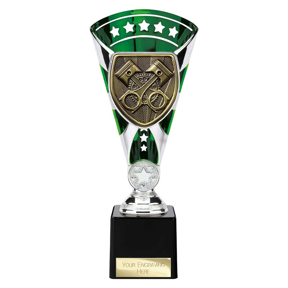 Cobra Star Cup Motorsport Piston Silver & Green 230mm