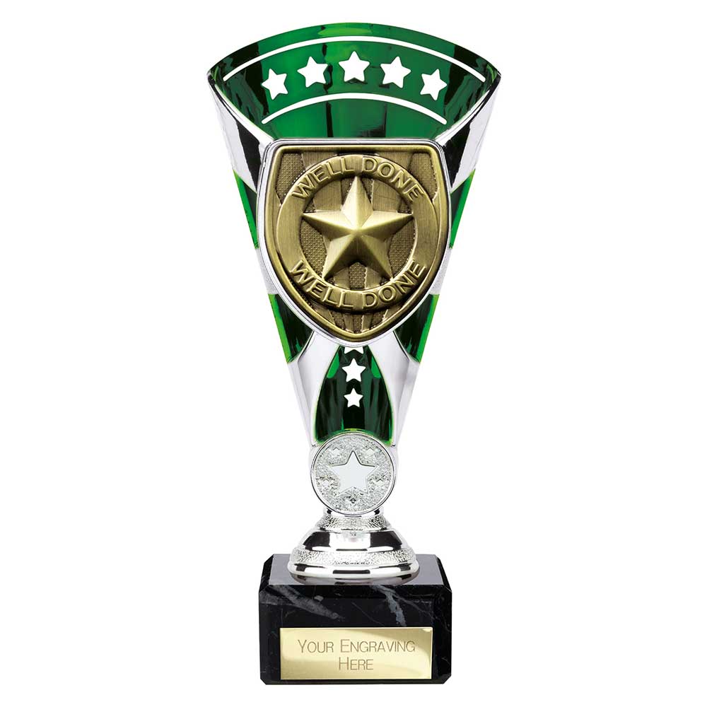 Cobra Star Cup Well Done Silver & Green 210mm