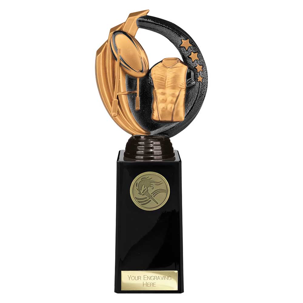 Renegade Legend Rugby Award Black 225mm