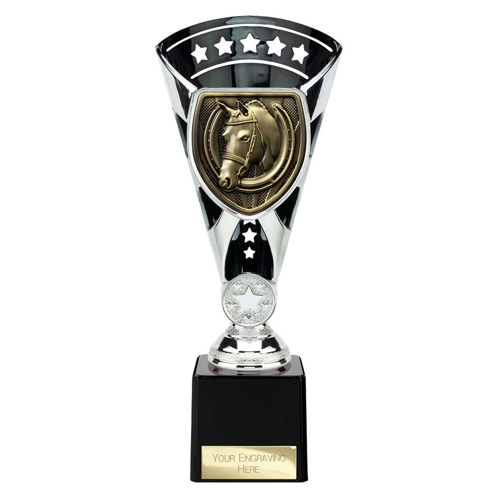 Cobra Star Cup Equestrian Silver & Black 230mm