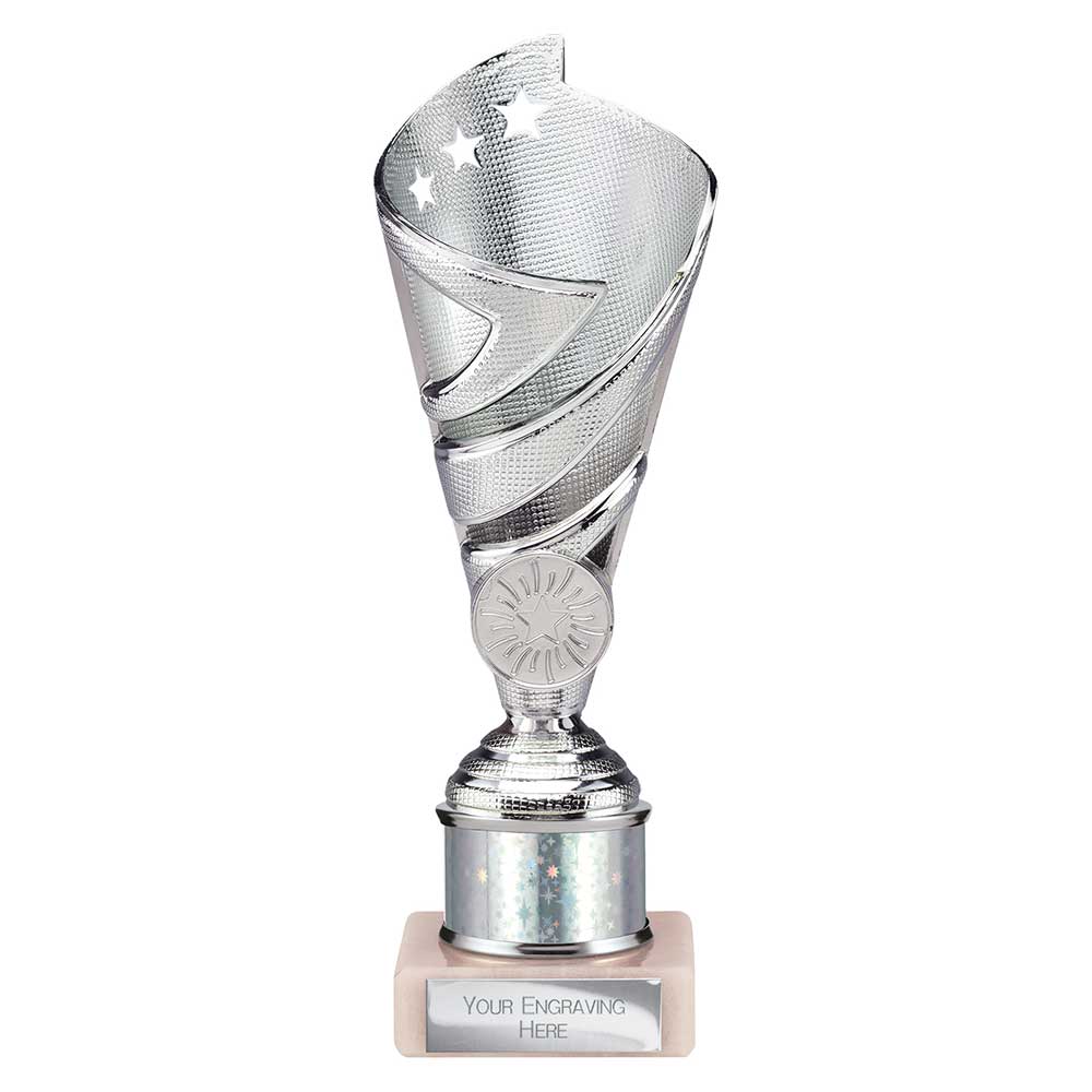 Hurricane Multisport Plastic Tube Cup Silver 200mm