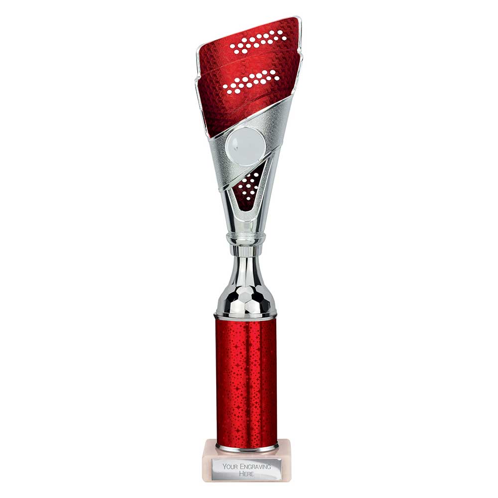 Predator Multisport Tube Trophy Silver & Red 335mm