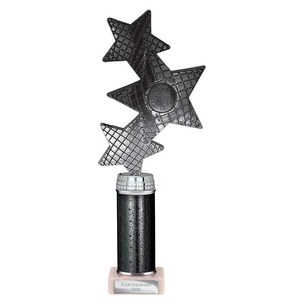 Trinity Star Multisport Tube Trophy Black & Silver 290mm