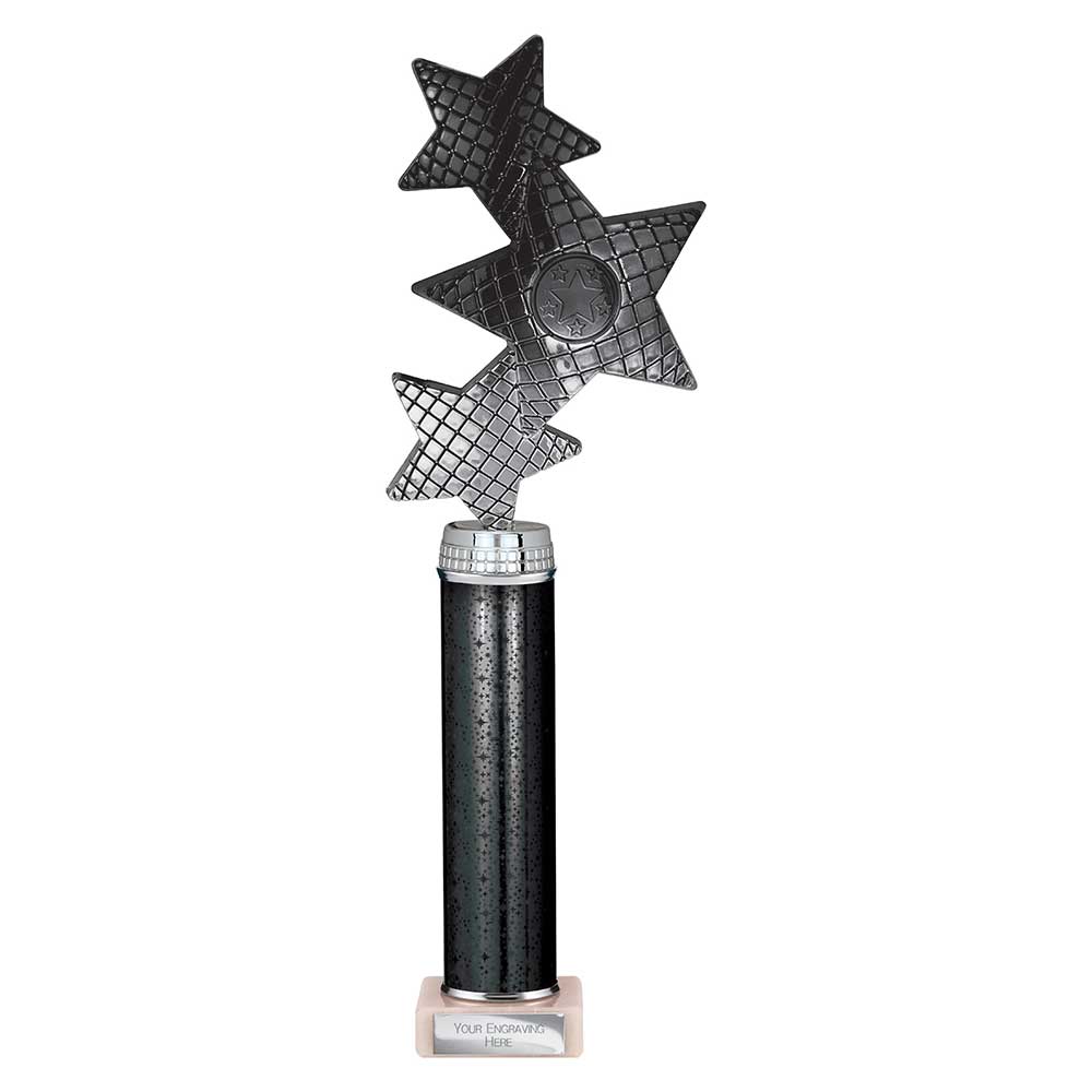 Trinity Star Multisport Tube Trophy Black & Silver 365mm