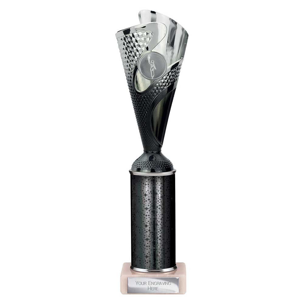 Rodeo Multisport Tube Trophy Silver & Black 290mm