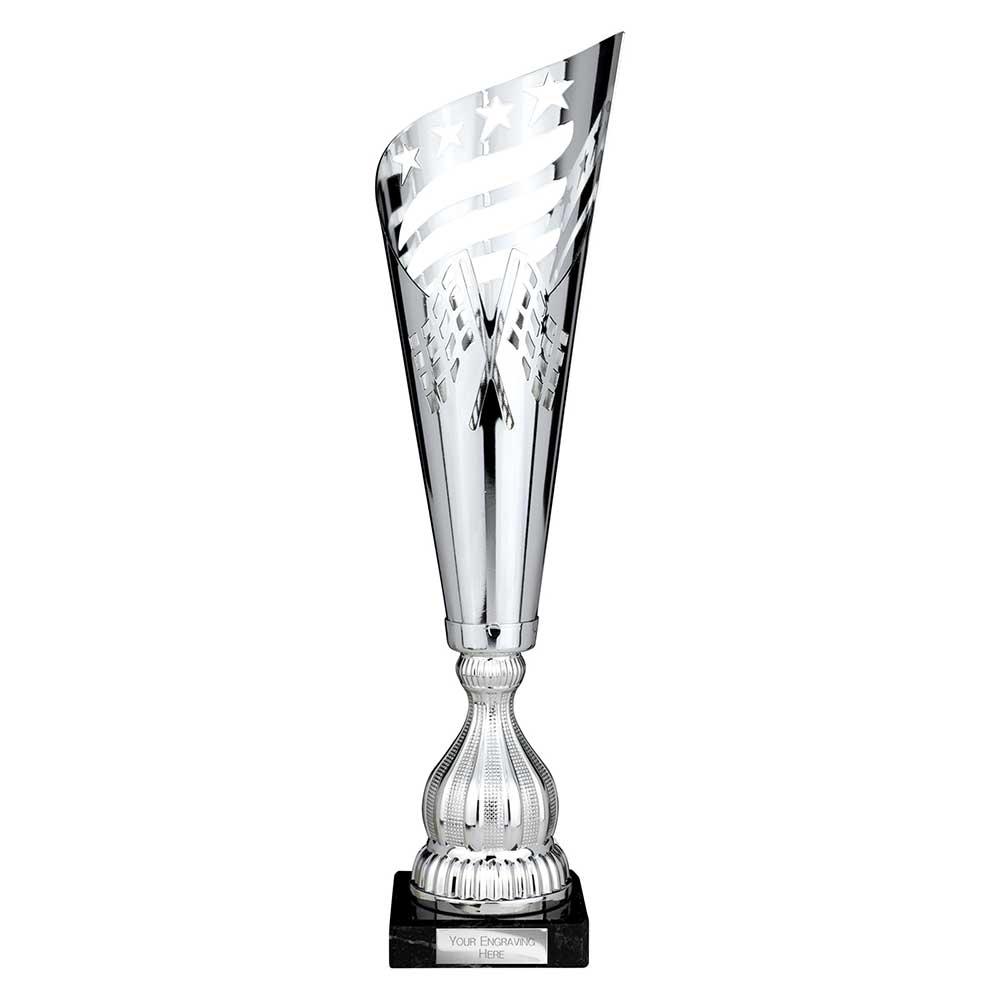 Monza Lazer Cut Metal Cup Silver 360mm