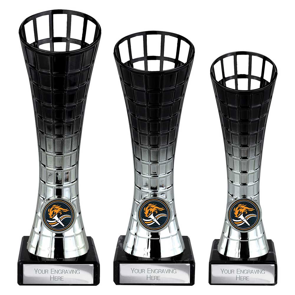 Leader Trophy Black & Silver 225mm