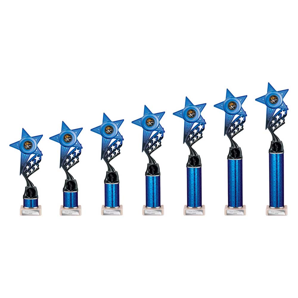 Innov8 Multisport Tube Trophy Blue & Black 400mm