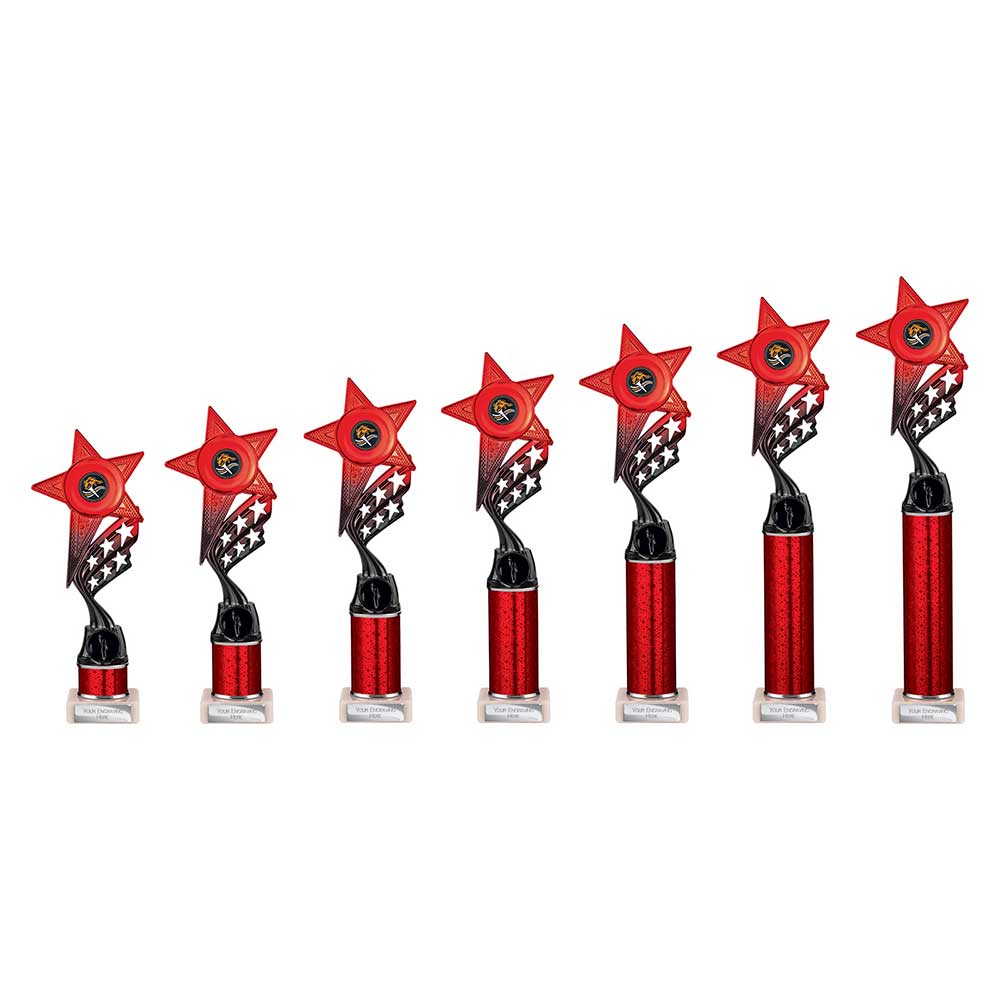 Innov8 Multisport Tube Trophy Red & Black 400mm